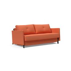 Cubed 02 Bäddsoffa 160 Armstöd | 581 Argus Rust - Röd, Orange (Klädda armstöd)