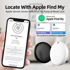 Mini AirTag Smart Tracker, Global GPS-tracker, Larm mot föremålsförlust, GPS-lokalisering för bil, Kompatibel med Apples "Find"-app (endast iOS), Låg - Multifärgad (svart,Vit,Vit (2 stycken),Svart (2 stycken),En svart och en vit)