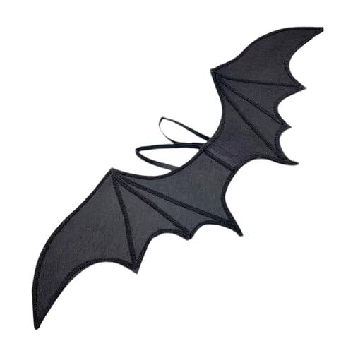 SAIIURV Halloween Drachenflügel, Fledermausflügel für Adult & Children, Accessories Unisex Bat Wings for Halloween Costume, Spooky Wings Cosplay für Maskerade Halloween Party Karneval (Schwarz)