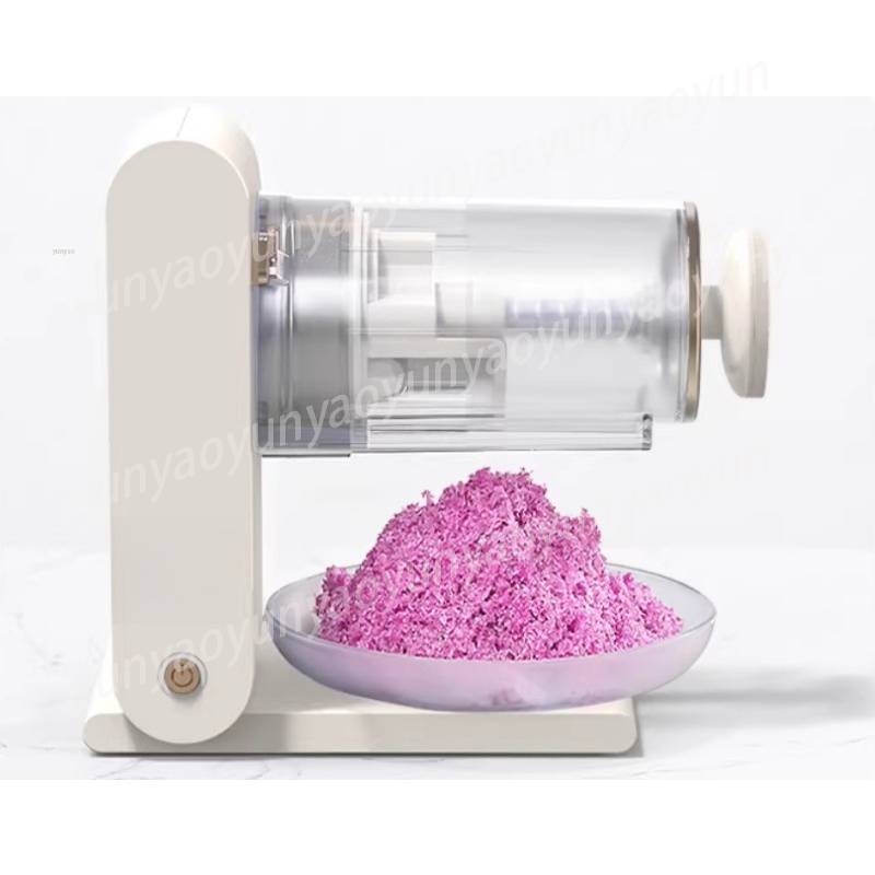 Portable Manual Ice Shaver Machine, No Electricity Snow Cone Maker for Home Street Stall, Hand Crank Ice Crusher