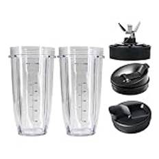 24 oz koppar, kompatibla for NJ Blender, Pro reservdelar, 2 lock, 7 Fins Extractor Blade