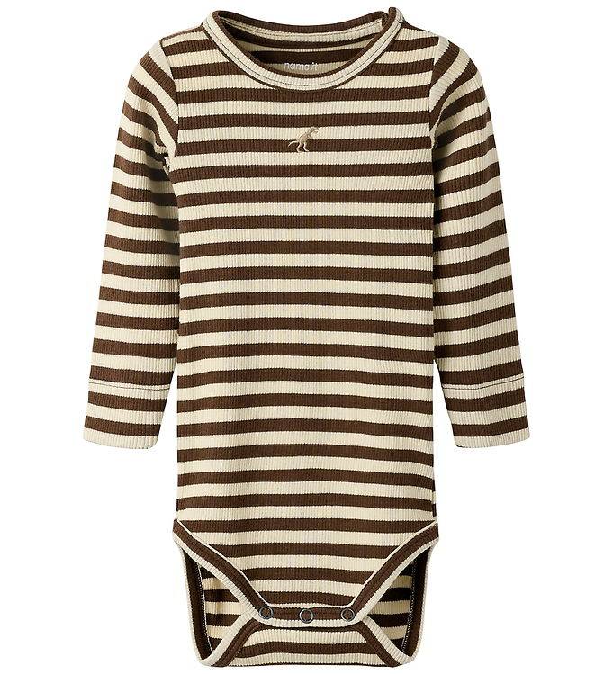 Name It Body l/ä - Rib - NbmJino - Rocky Road m. Dinosaurier - Name It - 1 år (80) - Body L/Ä