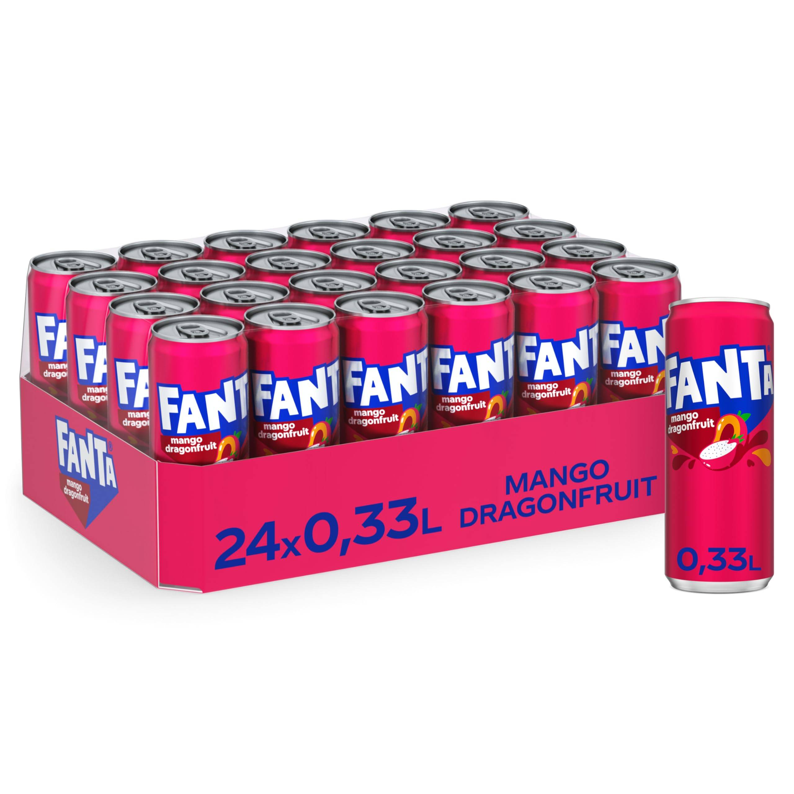 Fanta Mango & Drakfrukt 333ml - 24-pack