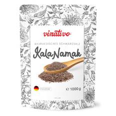 vinativo Kala Namak Salz – fein – 1kg – Premium Qualität – naturbelassenes Gourmet Salz- jodfrei – Schwarzsalz eignet sich als veganer Ei-Ersatz