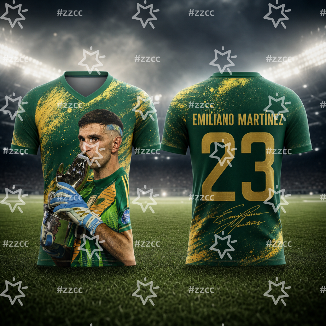 2026 Argentina Football Jersey Emiliano Martínez Goalkeeper jersey Summer Sports Men's T-Shirt Kid's Clothing Tee Y2k Woman