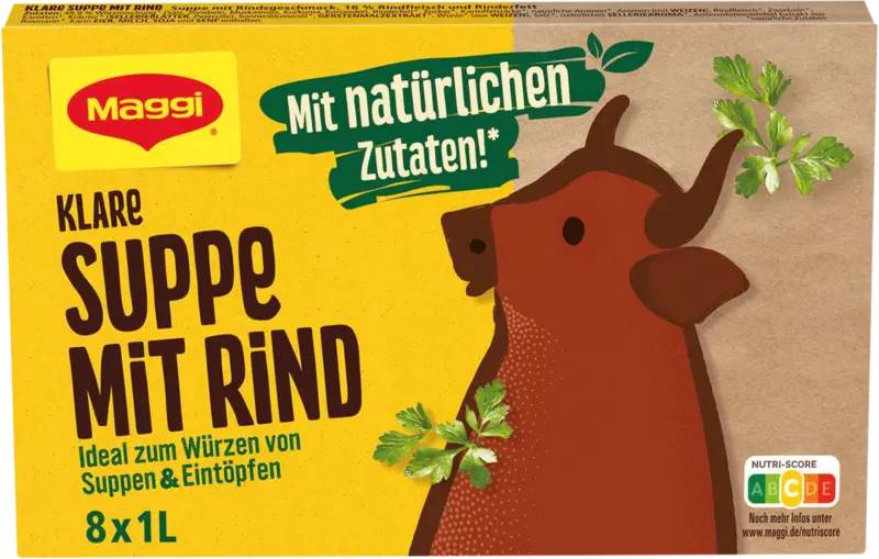 Maggi Klar suppe med okse