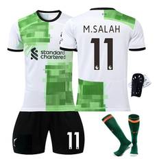 23-24 Liverpool Away Grøn skjorte nr. 11 Salah skjorte outfit Fodboldtrøjer til voksne børn