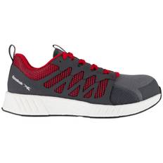 REEBOK Fusion flwexweave grey-red sikkerhedssko m/snørebånd Str. 42