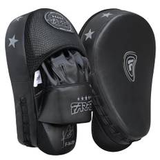 Farabi Sports Focus Pads Böjda Punching Hook-Jab Mitts Boxning Pads MMA Training Muay Thai Training Pads Par (Black)