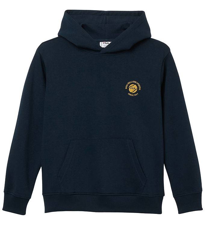 Fila Hættetrøje - Andalo - Relaxed Graphic Brushed - Dark Sapphi - Fila - 13-14 år (158-164) - Hættetrøje