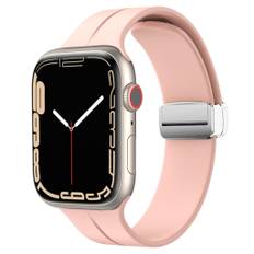 Apple Watch 7/8/9 41mm osv. Justerbart Urrem - Pink