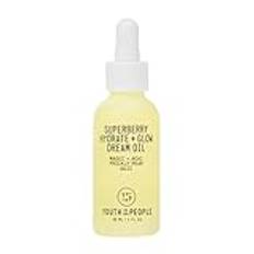 Youth To The People Superberry Hydrating Face Oil for Dry, Glowing Skin - Fast Absorbing Facial Oil & Makeup Primer Made with Prickly Pear, Acai Berry & Jojoba Oil - Clean, Vegan Skincare (1oz)