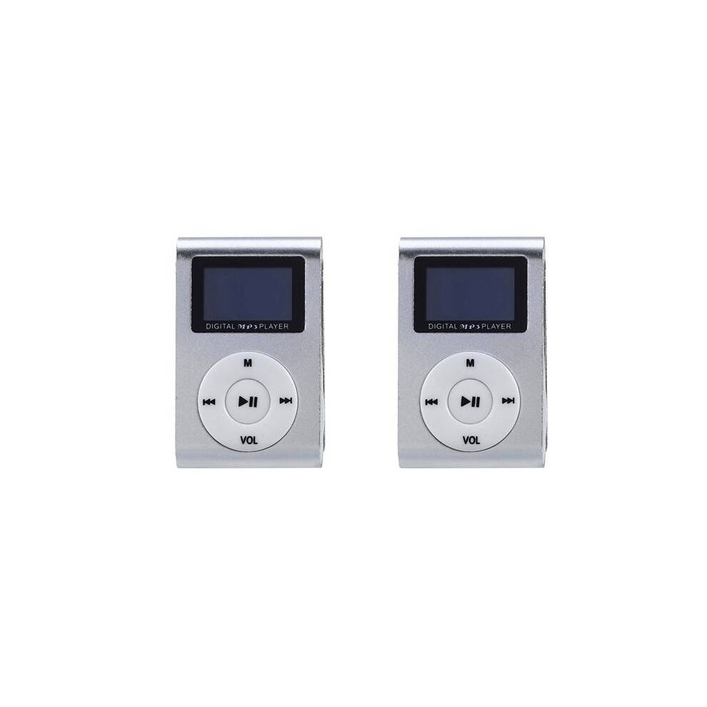 2X USB Clip MP3 Player Video Screen Support 32GB Micro- TF Card