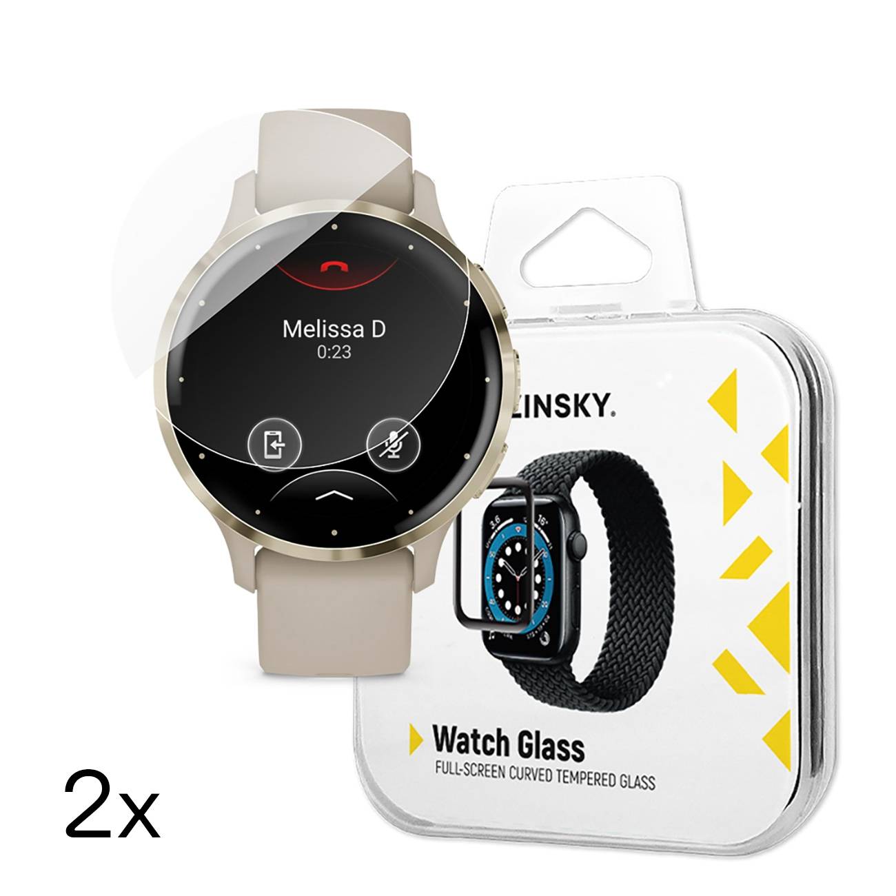 Wozinsky Fuldt limet hærdet glas til Garmin Venu 3S 41mm (2 stk.)
