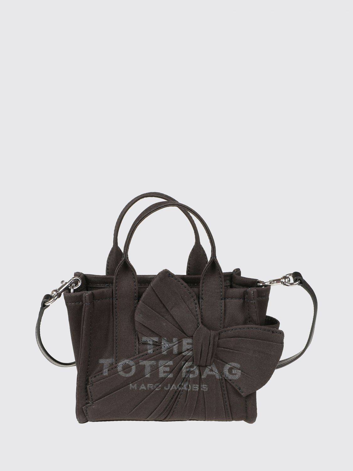 MARC JACOBS The Small Tote Bag Mini-Tote von aus Canvas mit Kontrast-Logo - OS