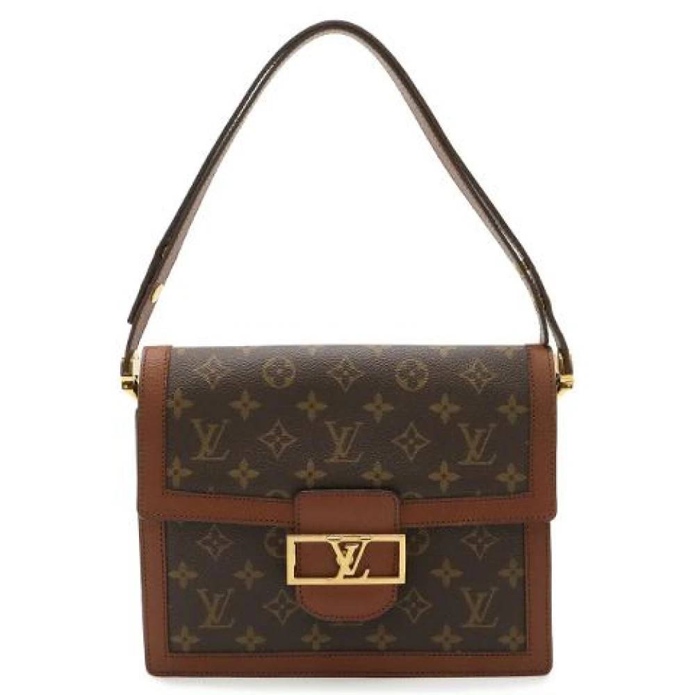 Louis Vuitton Vintage Pre-owned Monogram Sac Dauphine 2Way Skuldertaske - Vintage - Dame - Brun - ONE SIZE - Uld