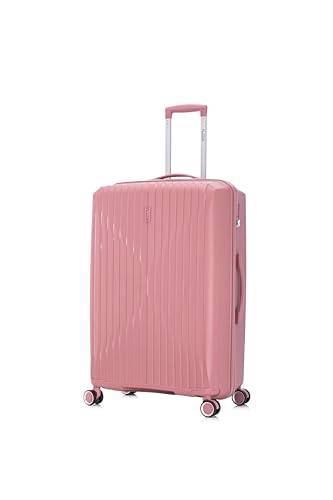 CELIMS - Större väska i Polypropen | Modell 2025 | Storlek 75cm, 23kg | TSA-lås | 8 360° hjul | Rosa