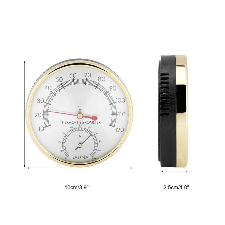 Bastu termometer och hygrometer rostfritt stål låda ång bastu termometer hygrometer bad och bastu inomhus utomhus används