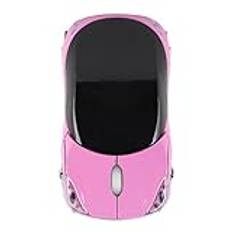 2.4G Trådlös Mus Optisk Mus F Errari Shape Biloptisk Mus 1600DPI Bärbar Mus Optisk Mus För Mac ME Window PC Tablet Gaming Office (rosa)