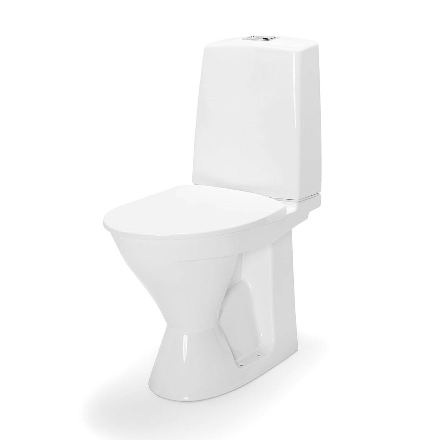 Toalettstol Ifö Vinta Rimfree Förhöjd Dolt S-lås - Installation/montering finns att köpa till