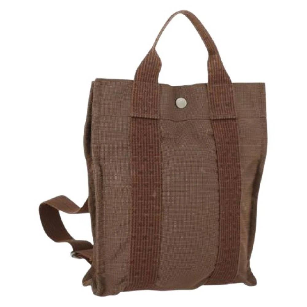 Hermès Vintage - Pre-owned Vintage Canvas Ryggsäck Vintage - Dam - ONE Size -
