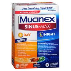 Mucinex, Sinus-Max Day And Night Liquid Gels, 24 Caps