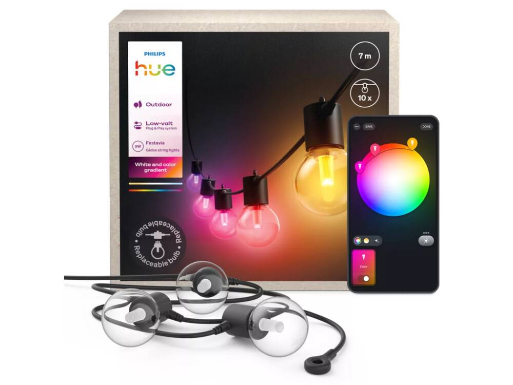 LJUSSLINGA PHILIPS HUE FESTAVIA IP65 7M