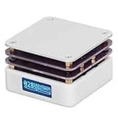 Fockety Lödplatta, 20 V, 5,6 cm x 5,6 cm elektrisk värmeplatta med LED-skärm, lödförvärmningsstationslödare för elektronisk reparation