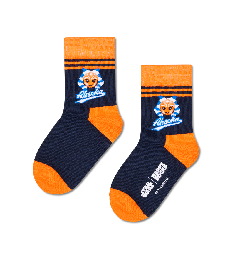 Kids STAR WARS™ Ashoka Sock - Navy, Orange, Light Blue (7-9 Years)