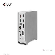 CLUB3D CSV-1568 dockningsstationer för bärbara datorer Dockning USB 3.2 Gen 2 (3.1 Gen 2) Type-C Metallisk