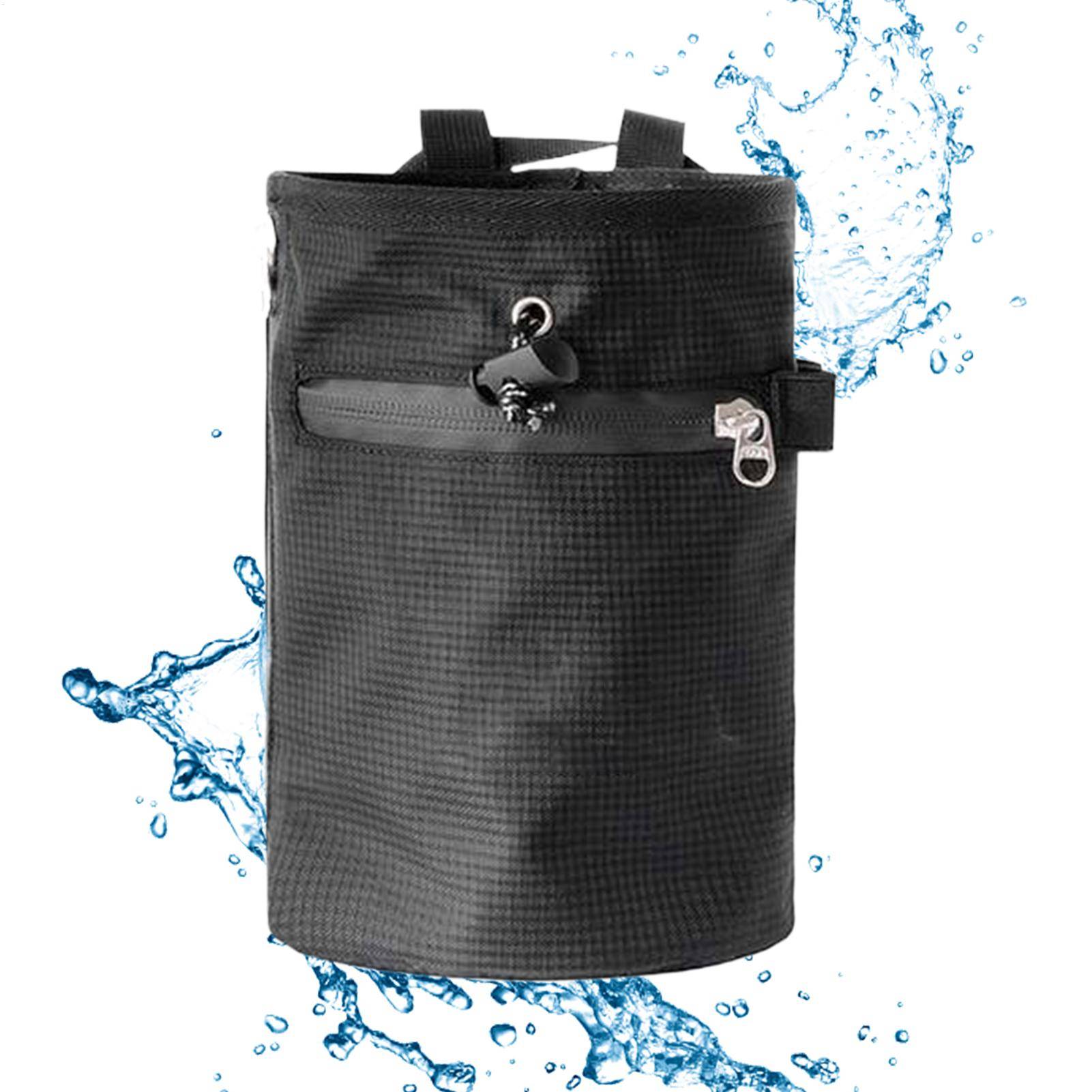 Climbing Chalk Bag Waterproof Adjustable Waist Belt Powder Case Rock Climbing Chalk Bag For Gymnastics Golf Gym Bowling Lifting