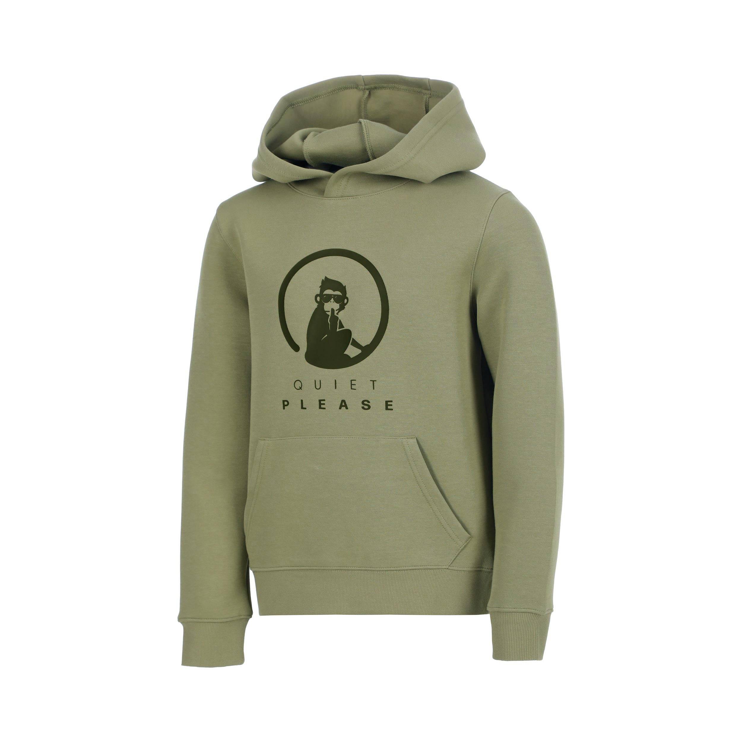 Quiet Please Memories Baseline Logo Hoody Boys, size: 128 - khaki