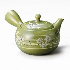 Y910 Spiral Cherry Blossom Teapot Green Mud