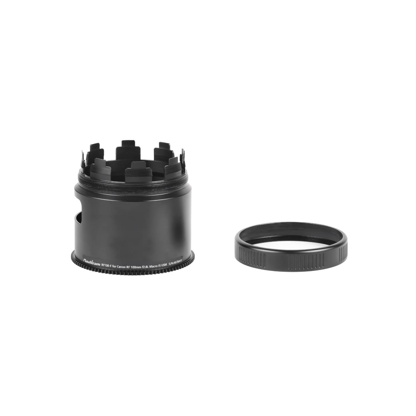 Nauticam RF100-F for Canon RF 100mm f2.8L Macro IS USM V2