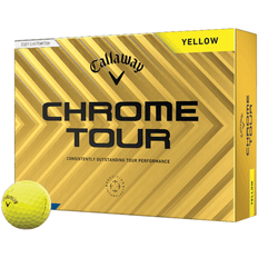 Callaway Chrome Tour Golf Balls - Yellow