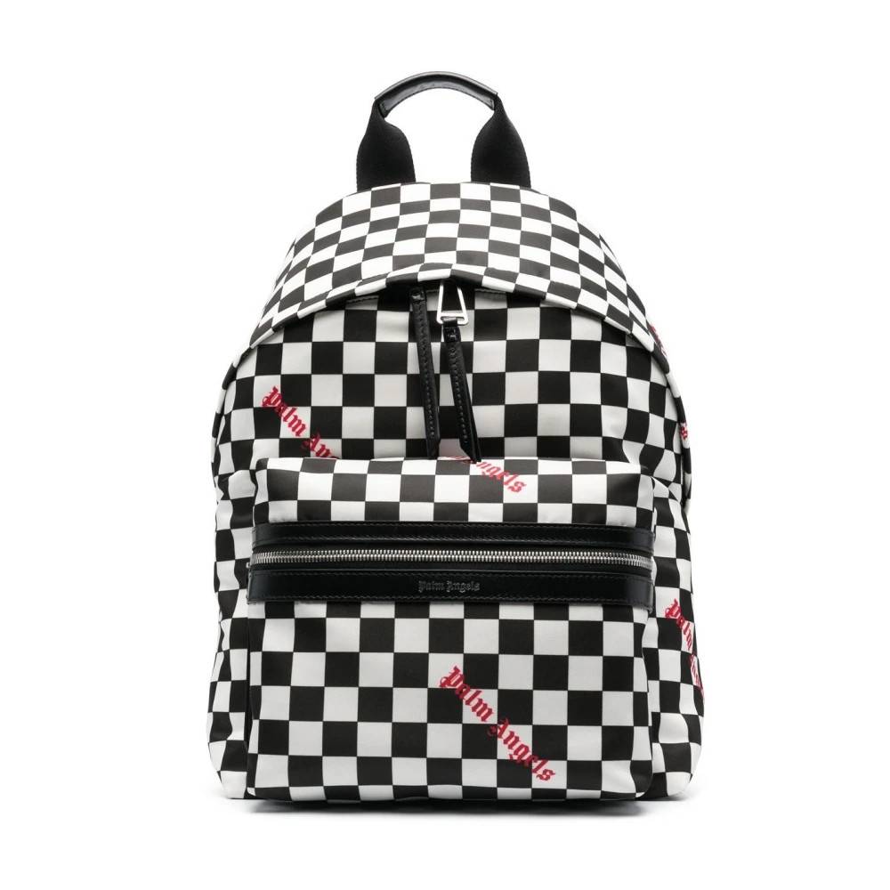 Palm Angels Damier Check Logo Rygsæk - Tasker - Herre - Sort - ONE SIZE -