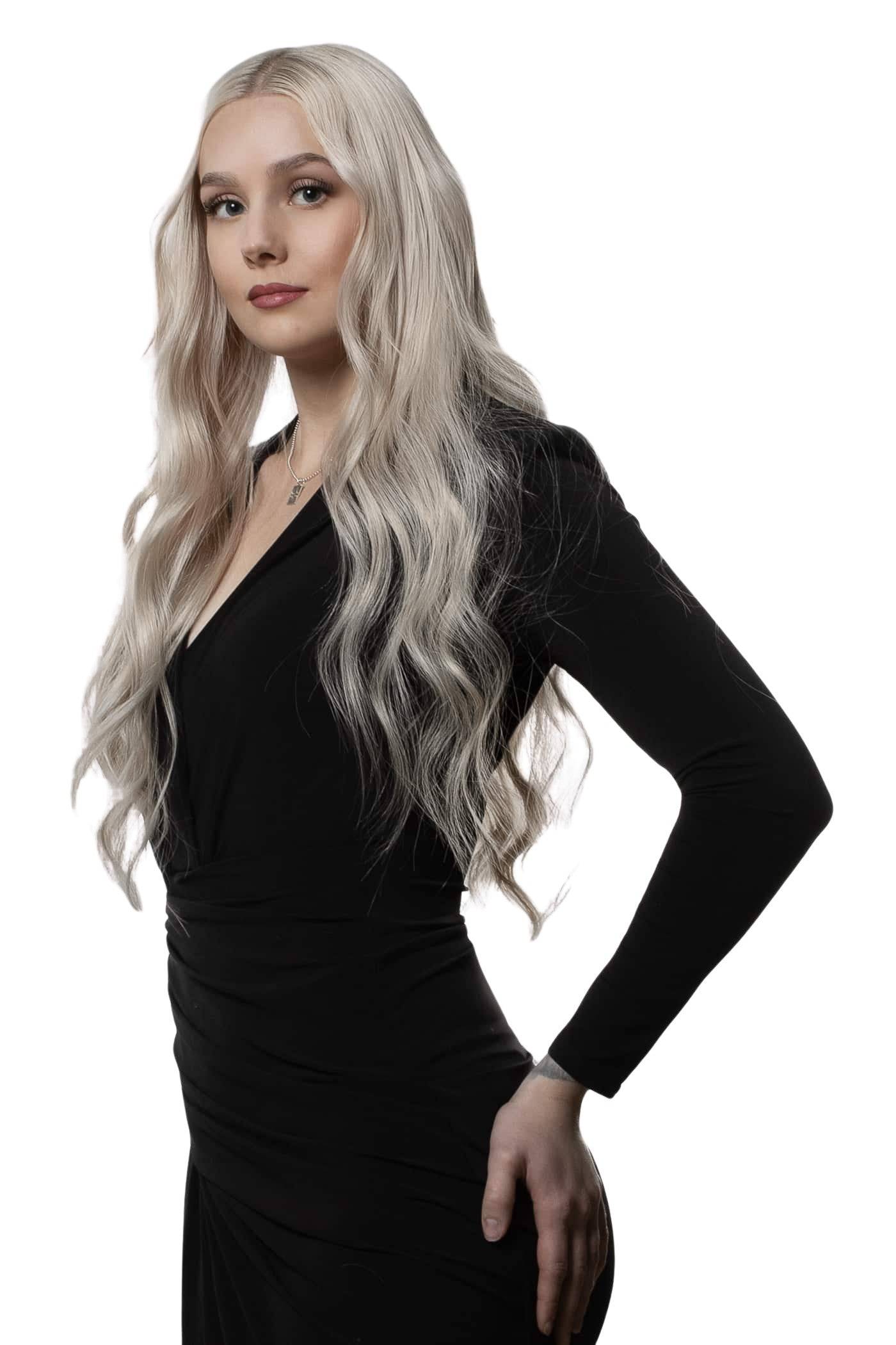 Tejp Löshår Platinablönd #60 – 10 bitar Äkta Remy Hår 40 cm / 16 inches