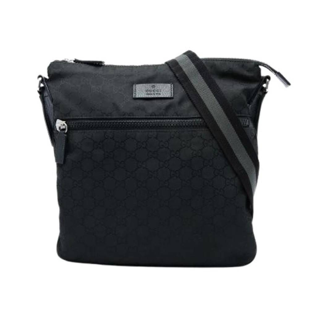 Gucci Vintage Pre-owned Nylon Crossbody Bag - Vintage - Dame - Sort - ONE SIZE - Nylon