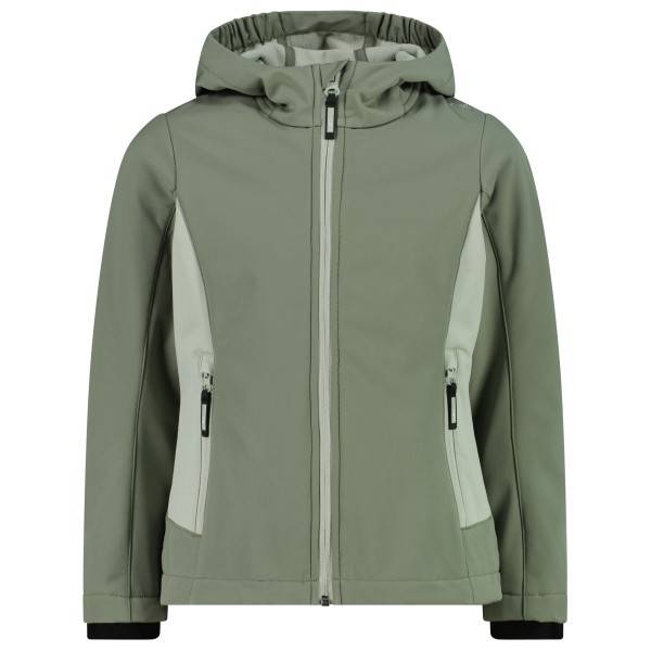 CMP Kid's Jacket Fix Hood 3A29385 Softshelljakke Børn størrelse 116 farve grøn/olivengrøn