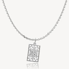 BALANCE - Chain with pendant shiny recycled silver 45 - 55