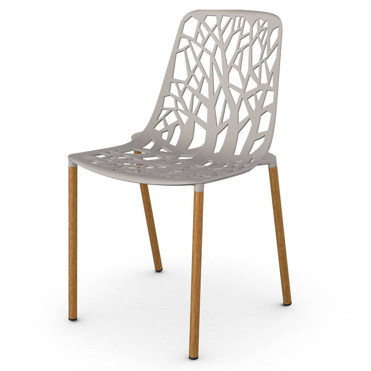 Fast, Forest Spisebordsstol Iroko/Powder Grey