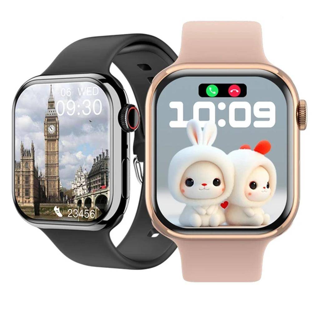 IWO Series 7 Wireless Charging Smart Watch 2  DIY Face Herr Dam Fitness Tracker Sport Smartwatch För IOS Android-telefon
