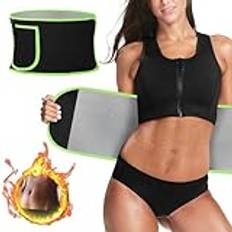ACWOO Ryggstöd Bälte Ryggstöd, Midjebälte För Kvinnor Män, Svett Midja Cincher Trimmer, Magtränare Svettbälte, Magkontroll Bodyshaper Träning Sportband