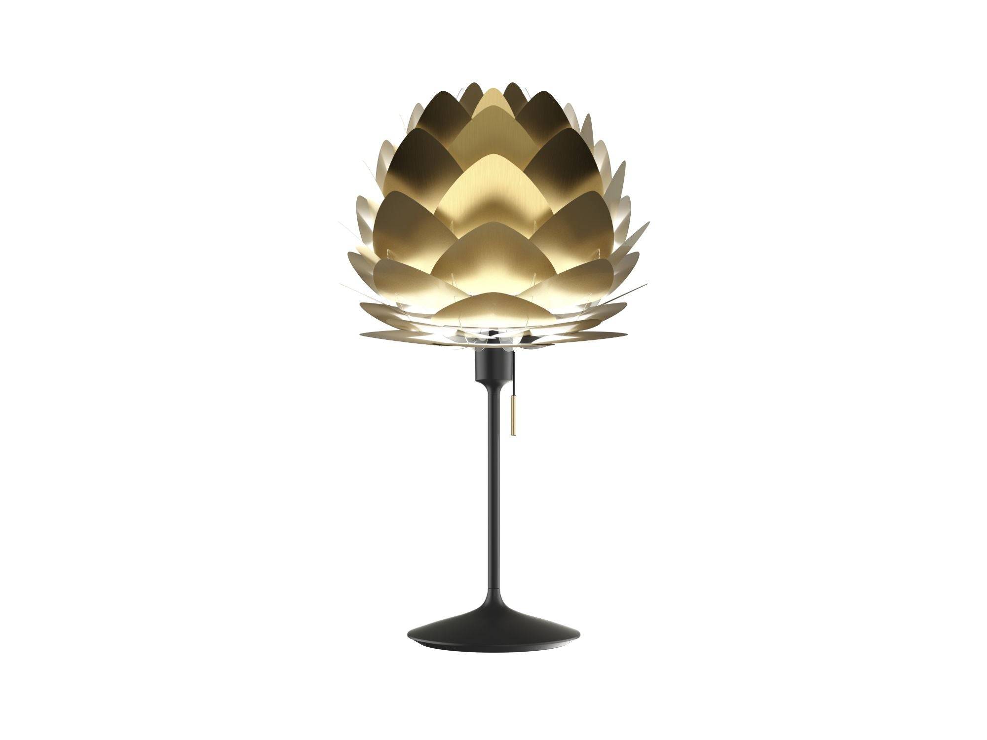 UMAGE - Aluvia mini bordlampe - Black / Brushed Brass