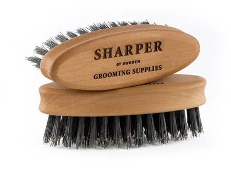 Sharper Grooming Supplies - Liten Skäggborste - Travel Brush