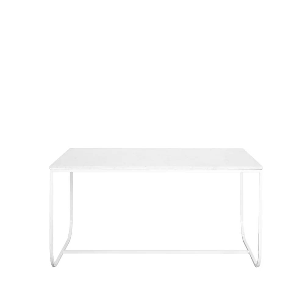Asplund Tati matbord marmor carrara, 140, stativ white