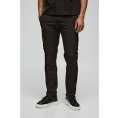 Mens Black Slim Fit Technical Stretch Homme Fixed Waist Trouser