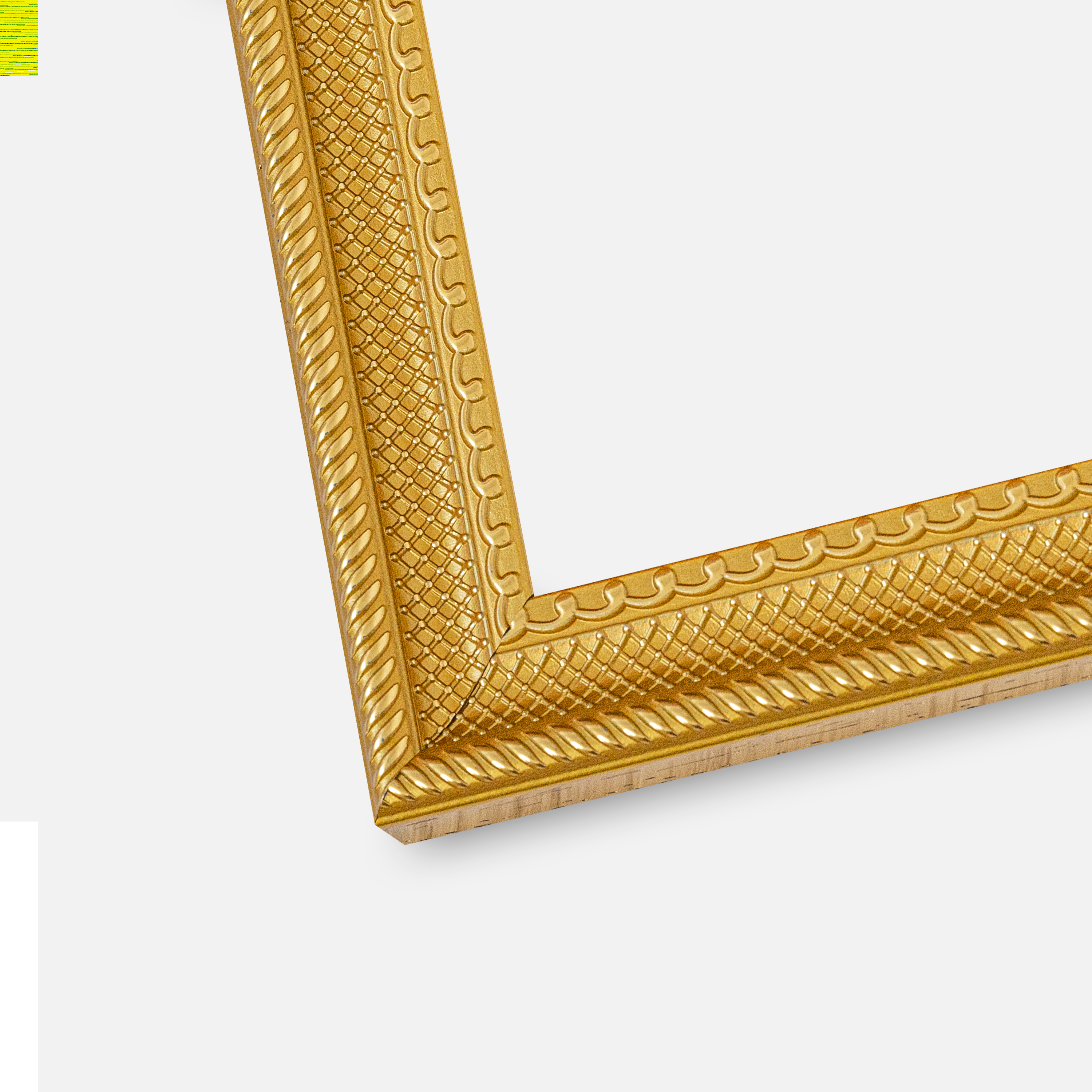 Ramme Lattice Guld 60x80 cm - Passepartout Hvid 50x69 cm