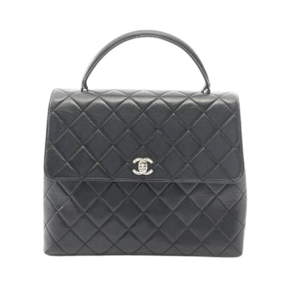 Chanel Vintage Pre-owned Matelasse Lambskin Handbag - Vintage - Dame - Sort - ONE SIZE - Læder
