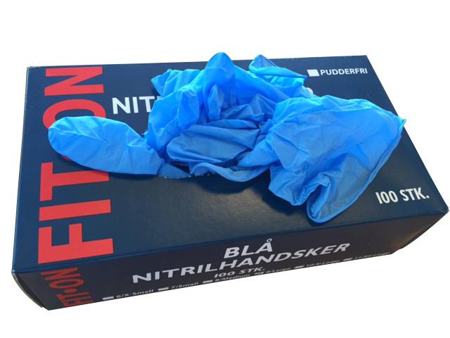 Nitrilhandsker 100 stk Str. Medium